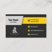 QRモダンコー実在ド付きエステート名刺 名刺 (裏面)