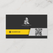 QRモダンコー実在ド付きエステート名刺 名刺 (正面)