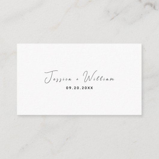 QRモダンコー結婚ドが写真または発生しなかった場合 エンクロージャーカード (裏面)