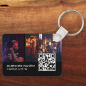 QRユニークコーモダンド付き名刺 キーホルダー (正面)