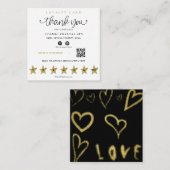 *~* QRリワード金ゴールド星 ロイヤリティカード (正面/裏面)