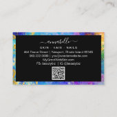 *~* QRレインボーAP26 Ethereal OPAL金ゴールドグリッター  名刺 (裏面)