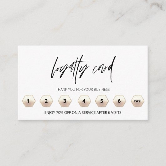 *~* QRロゴの特典に感謝モダンします ロイヤリティカード (正面)