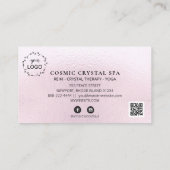 *~* QRロゴの特典ハートありがとうロイヤリティカード ロイヤリティカード (裏面)