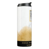 *~* QRロゴカップル写真金ゴールド紫 タンブラー (回転左)