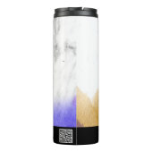 *~* QRロゴカップル写真金ゴールド紫 タンブラー (裏面)