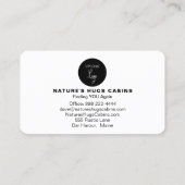 *~* QRロゴコテージロッジキャビンレンタルAP49 名刺 (裏面)