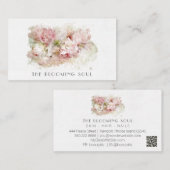 *~* QRロゴフォトフローラ赤面ピンクAR26ヴィンテージ 名刺 (正面/裏面)