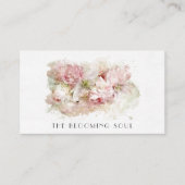 *~* QRロゴフォトフローラ赤面ピンクAR26ヴィンテージ   名刺 (正面)