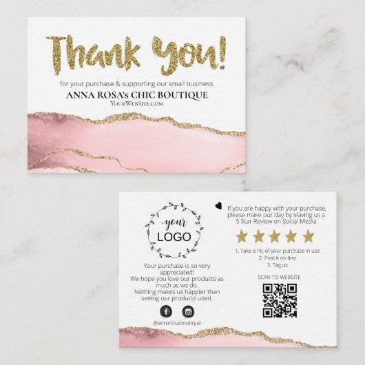 *~* QRロゴレビューブランディングAP8 エンクロージャーカード (正面/裏面)