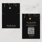 *～* QRロゴ宇宙ムーンジュエリーイヤリングネックレス 名刺 (正面/裏面)