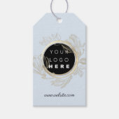 Qrロゴ製品説明価格フローラBlueGold ギフトタグ (正面)