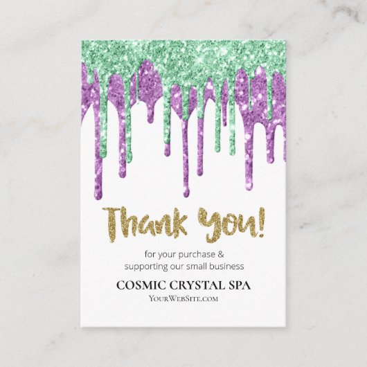 *~* QRロゴAP8 LUXE DRIPSを確認。サンキュー エンクロージャーカード (正面)