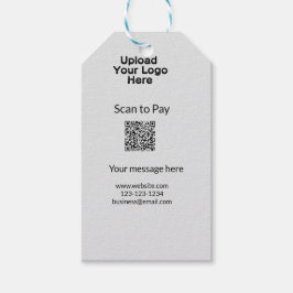 QRロシンプルゴWebサイトemaを追加するミニマルための支払いスキャン ギフトタグ