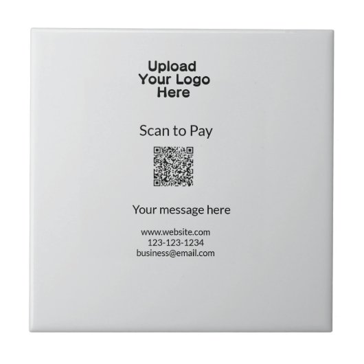 QRロシンプルゴWebサイトemaを追加するミニマルための支払いスキャン タイル (正面)