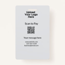 QRロシンプルゴWebサイトemaを追加するミニマルための支払いスキャン バッジ