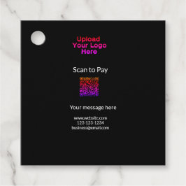 QRロシンプルゴWebサイトemaを追加するミニマルための支払いスキャン フェイバータグ