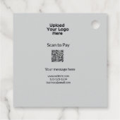 QRロシンプルゴWebサイトemaを追加するミニマルための支払いスキャン フェイバータグ (裏面)