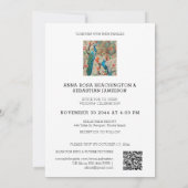 *～* QRヴィンテージRSVP ビクトリアン Peacock AR24結婚 招待状 (裏面)