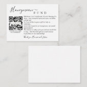 QR付きハネムーンファンドカード エンクロージャーカード (正面/裏面)