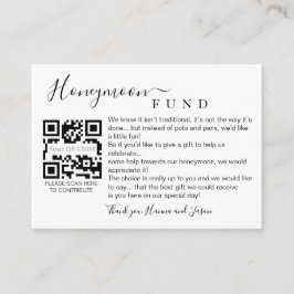 QR付きハネムーンファンドカード エンクロージャーカード