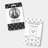 QR付き公証人パブリックIDバッジ バッジ (表裏)