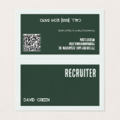 QR付き採用ビジネスカスタムカード 名刺 (外部フラット)