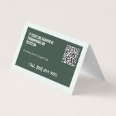 QR付き採用ビジネスカスタムカード 名刺 (裏面)