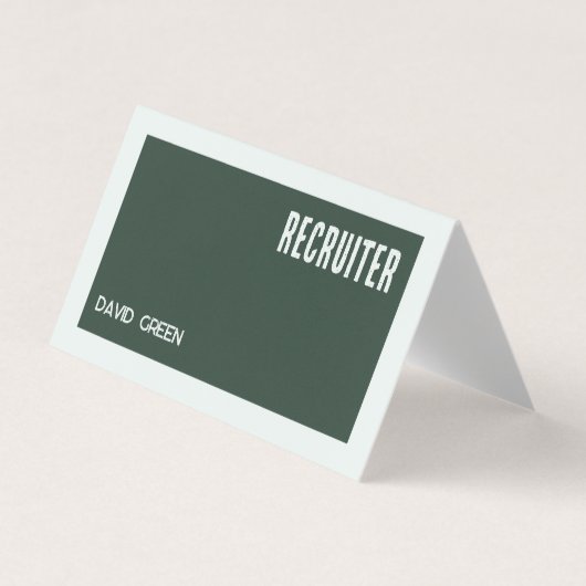 QR付き採用ビジネスカスタムカード 名刺 (正面)