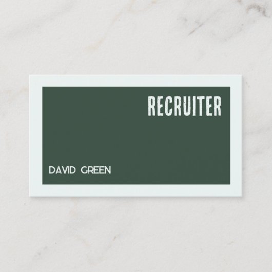 QR付き採用ビジネスカスタムカード 名刺 (正面)