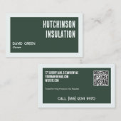 QR付き泡状ビジネスカスタムカード 名刺 (正面/裏面)