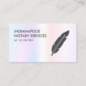 QR公証人・ローン署名業者 名刺 (正面)