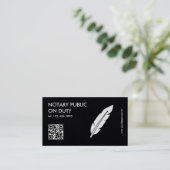 QR公証人 名刺 (スタンド正面)