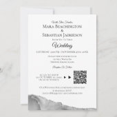 *~* QR写真RSVP AR13 Silver AGATE 結婚's 招待状 (裏面)