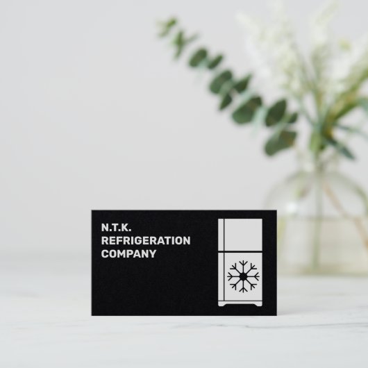 QR冷凍会社 名刺 (スタンド正面)