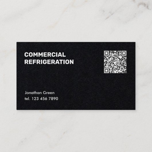 QR冷凍会社 名刺 (裏面)