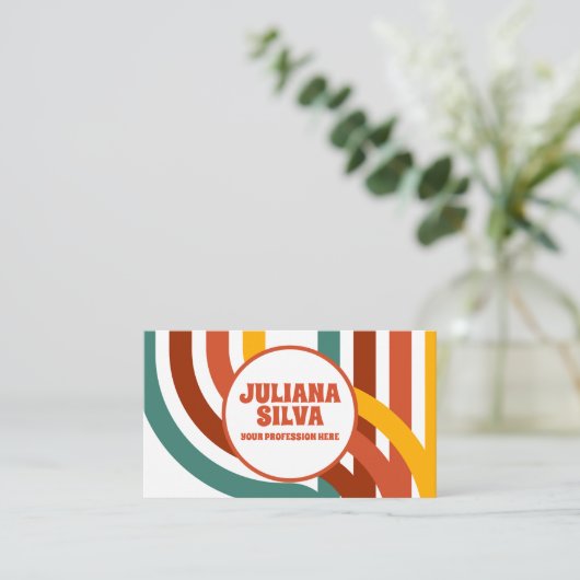 QR名刺が並ぶ70のGroovy要素 名刺 (スタンド正面)