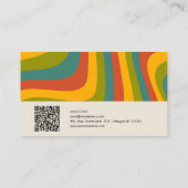 QR名刺を使用した70のGroovy 名刺 (裏面)