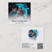 *~* QR夫婦カウンセリングAP55天使 スクエア名刺 (正面/裏面)