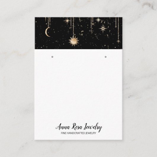 *～* QR宇宙天球太陽月ジュエリー  名刺 (正面)