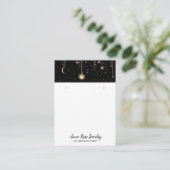 *～* QR宇宙天球太陽月ジュエリー  名刺 (スタンド正面)