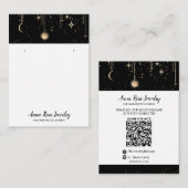 *～* QR宇宙天球太陽月ジュエリー  名刺 (正面/裏面)