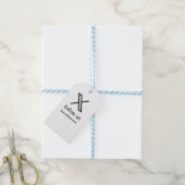 QR後を追を追加するTwitter Xユーザー名ソーシャルメディア ギフトタグ (より糸付き)