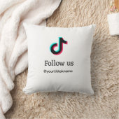 QR後を追文字の追加 クッション (ブランケット)