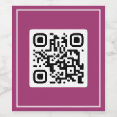 QR提案 – 私と結婚してくれる？ ワインラベル (シングルラベル)