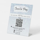 *~* QR支払卓上テーブルテント台座標識 台座サイン (正面)