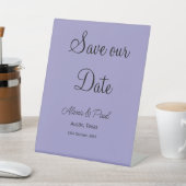 QR日救付け加え写真の日付白黒 台座サイン (インサイチュ)