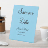 QR日救付け加え写真の日付白黒 台座サイン (インサイチュ)