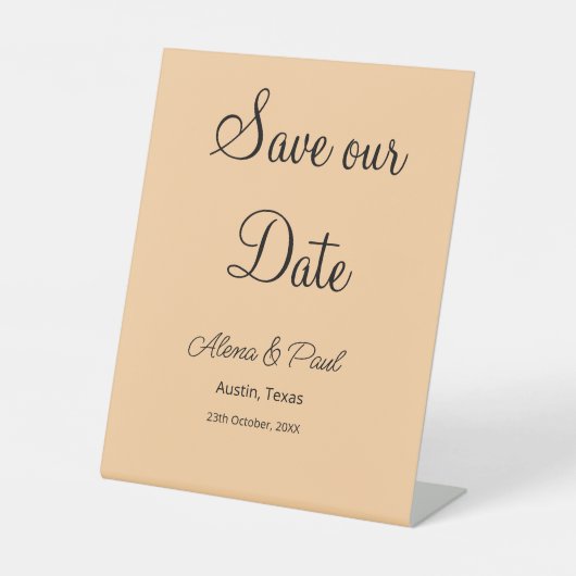 QR日救付け加え写真の日付白黒 台座サイン (正面)