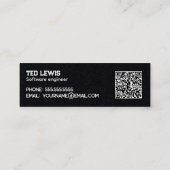 QR機能 スキニー名刺 (裏面)